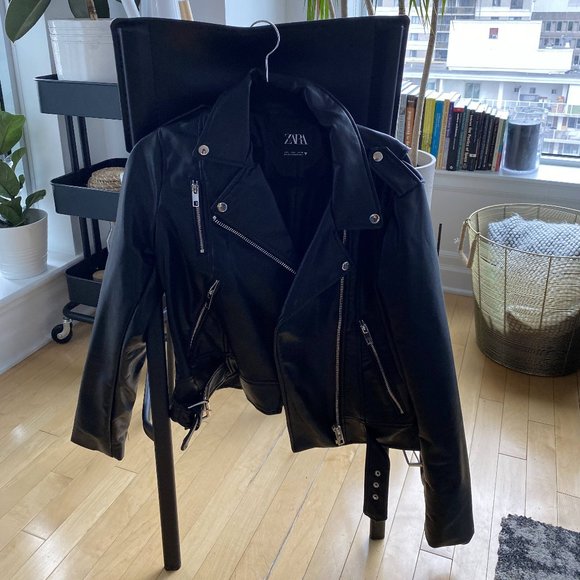 ZARA Leather Jacket - Picture 1 of 4